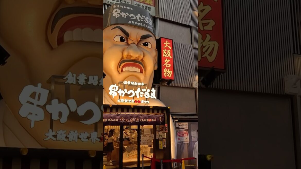 Walking in Dotonbori Osaka Japan #osaka #dotonbori #osaka