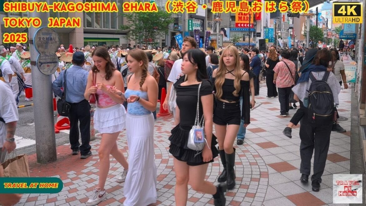 4K HDR Japan travel 2025 | Walking Through Shibuya-Kagoshima Ohara Dance Festival |  渋谷・鹿児島おはら祭2025