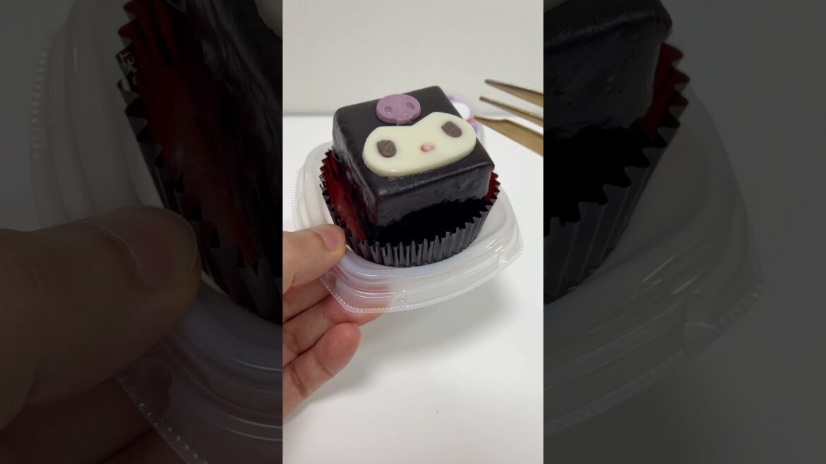 Kuromi Cube Cake 7 Eleven Sweets #shorts Kuromi Cube Cake 7 Eleven Sweets #shorts
