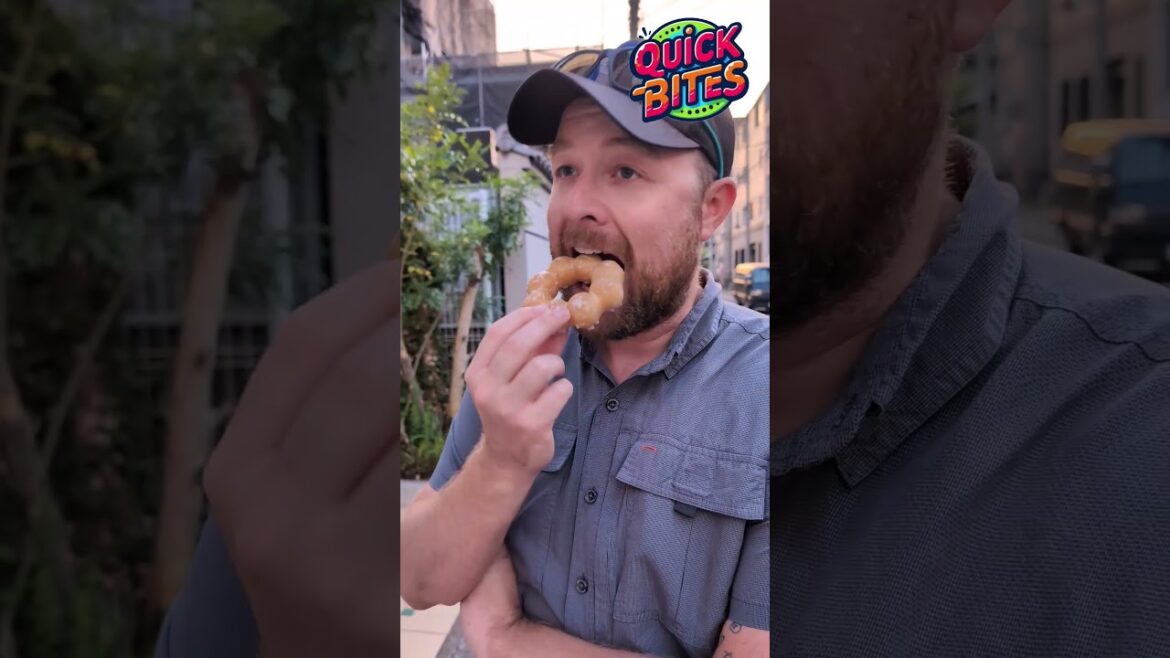 Trying Japan's most famous donut #mrdonut #japan #travel #quickbites