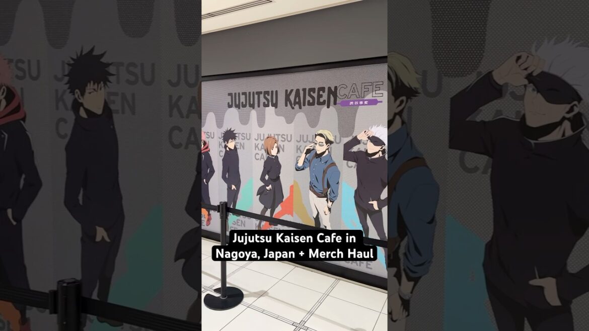 Jujutsu Kaisen Cafe in Nagoya, Japan + Merch Haul | #jujutsukaisen #jjk #animemerch