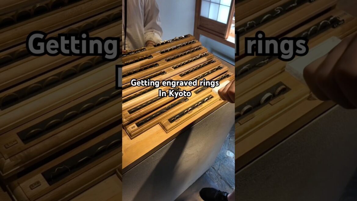 Engraved rings in Kyoto. #travel #travelgram #japan #japantrip #destination #reels #viral