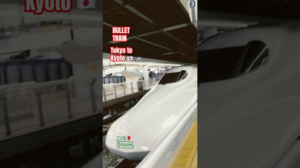 BULLET TRAIN RIDE FROM TOKYO TO KYOTO 🇯🇵 #travel #shorts #japan #youtubeshorts   #ytshorts