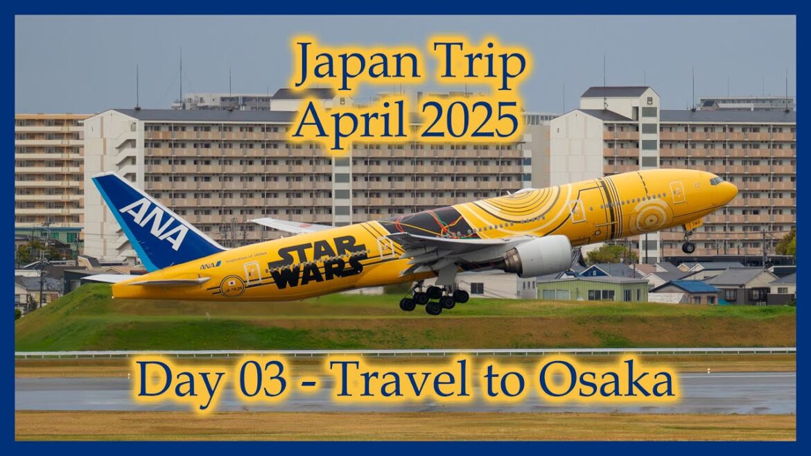 Japan Trip - April 2025 - Day  03 - Travel to Osaka in ANA's C-3PO livery #vacation #travel #c3po