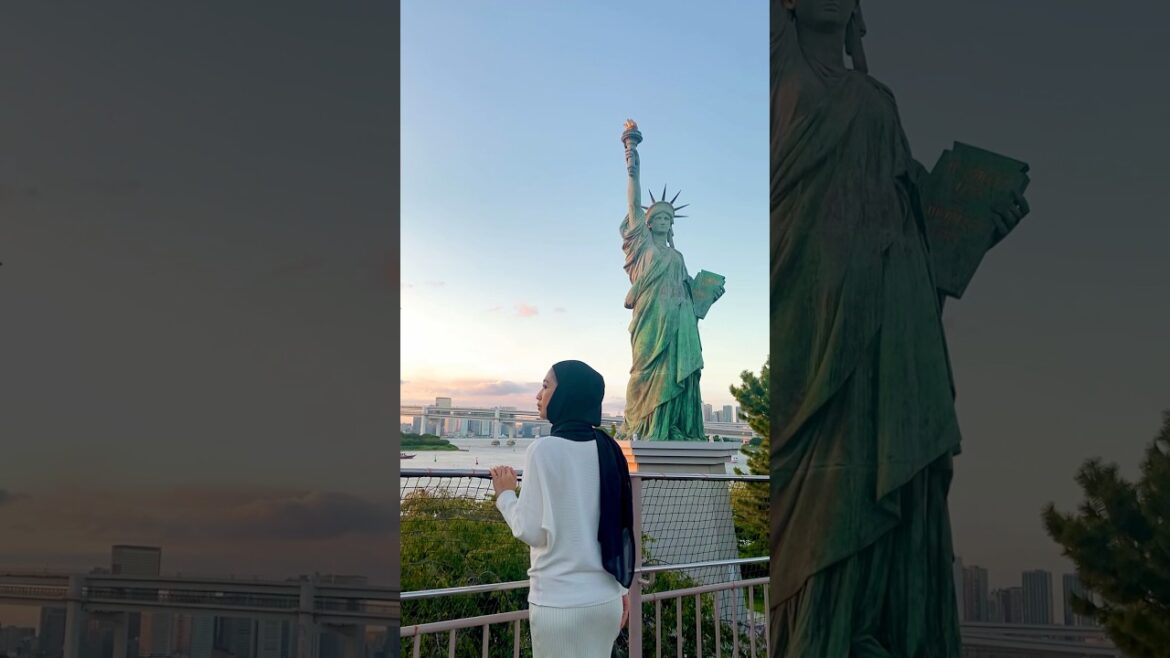 The Beauty of Liberty Statue in Odaiba 🇯🇵