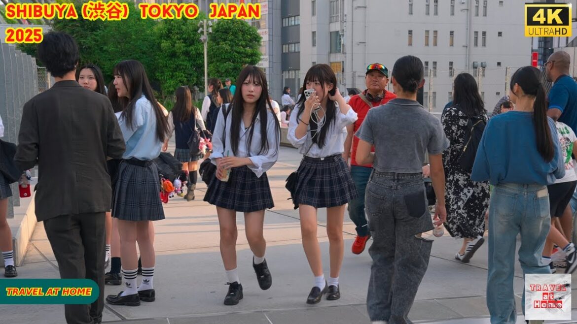 4K HDR Japan travel 2025 | Walk in Shibuya (渋谷) Tokyo Japan |  Relaxing Natural City ambience