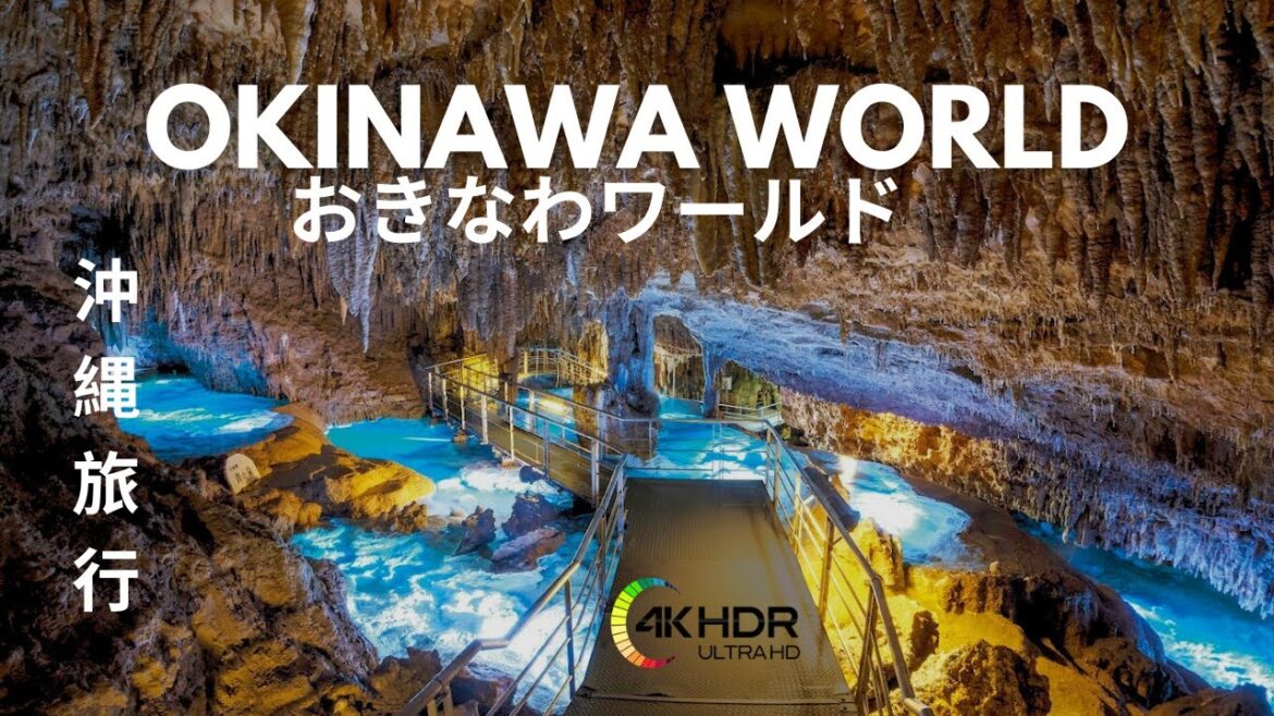 [ 沖縄旅行 ] Okinawa World (沖縄ワールド) Walking Video Tour inside the Cave!