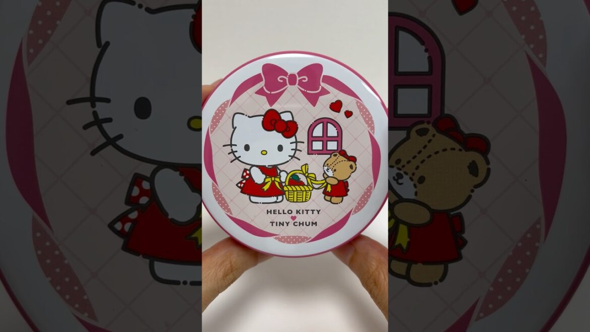 Hello Kitty and Tiny Chum Japanese Style Gaufre Tin #shorts Hello Kitty and Tiny Chum Japanese Style Gaufre Tin #shorts