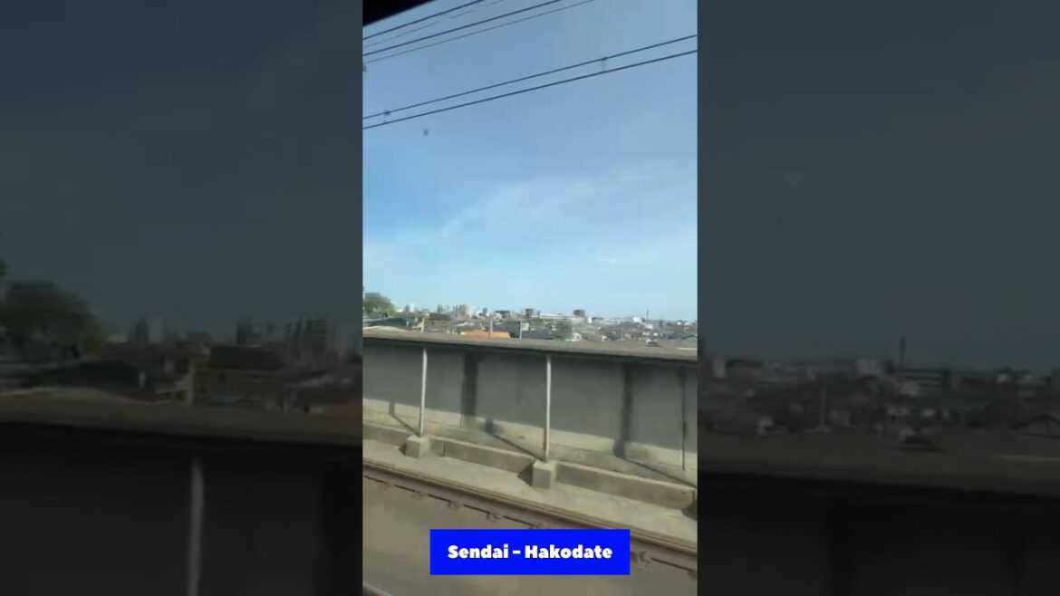 #75.  Sendai to Hakodate Shinkasen Train in Japan #travel #youtubeshorts #shinkansen