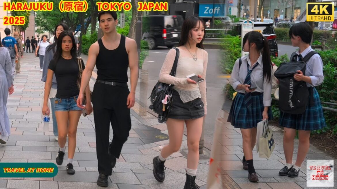 4K HDR Japan travel 2025 | Walk in Harajuku（原宿）Tokyo Japan |  Relaxing Natural City ambience