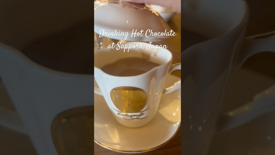 I tried hot chocolate at Chocolate factory #japan #travel #sapporo #chocolate #japantravel #drink