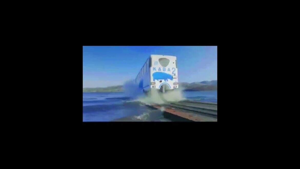 Bus that dives into water #japan #travel #shorts Bus that dives into water #japan #travel #shorts