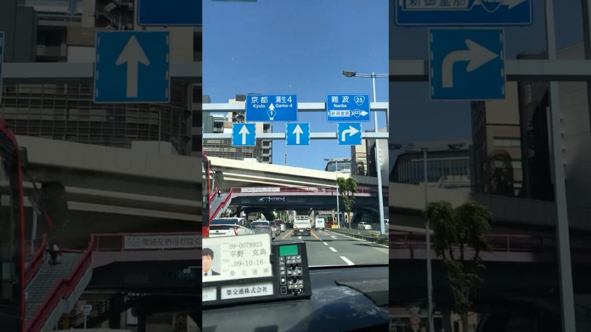 Beautiful day in Osaka 🇯🇵🇯🇵 #japan #osaka #trip #uber #taxi #drive #shorts #youtube #travel
