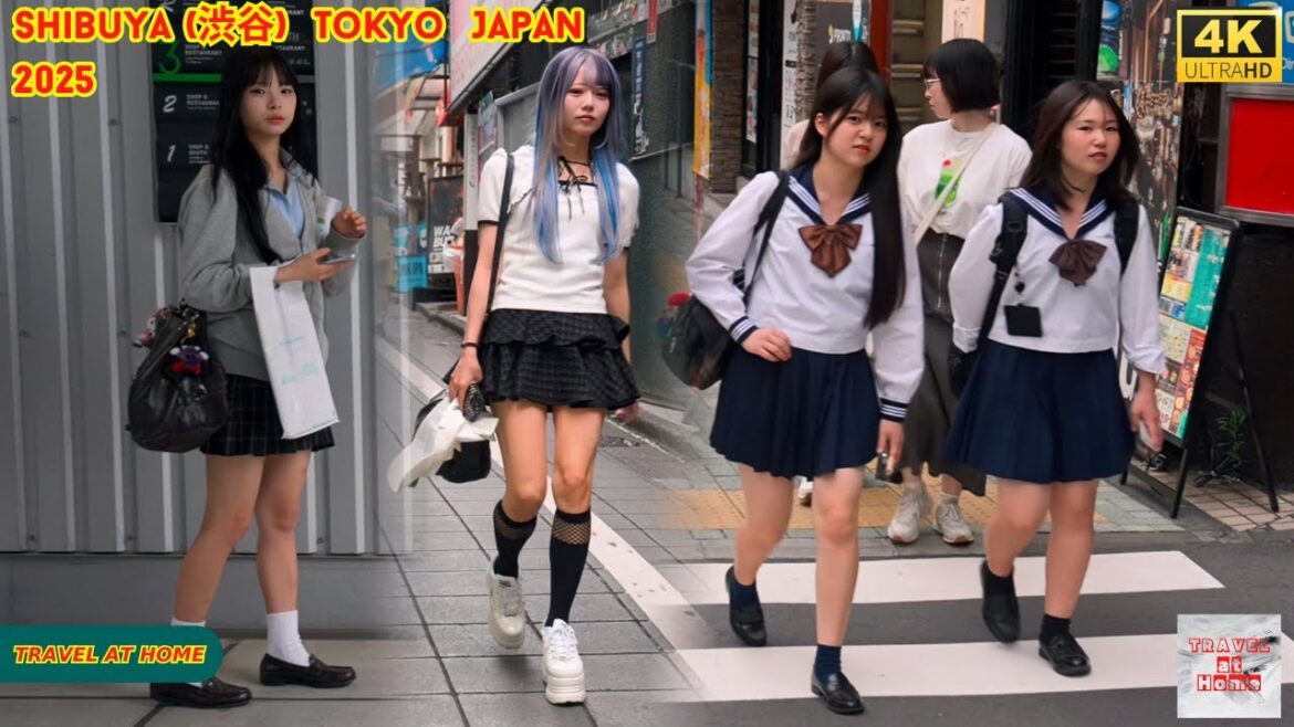 4K HDR Japan travel 2025 | Walk in Shibuya (渋谷) Tokyo Japan |  Relaxing Natural City ambience