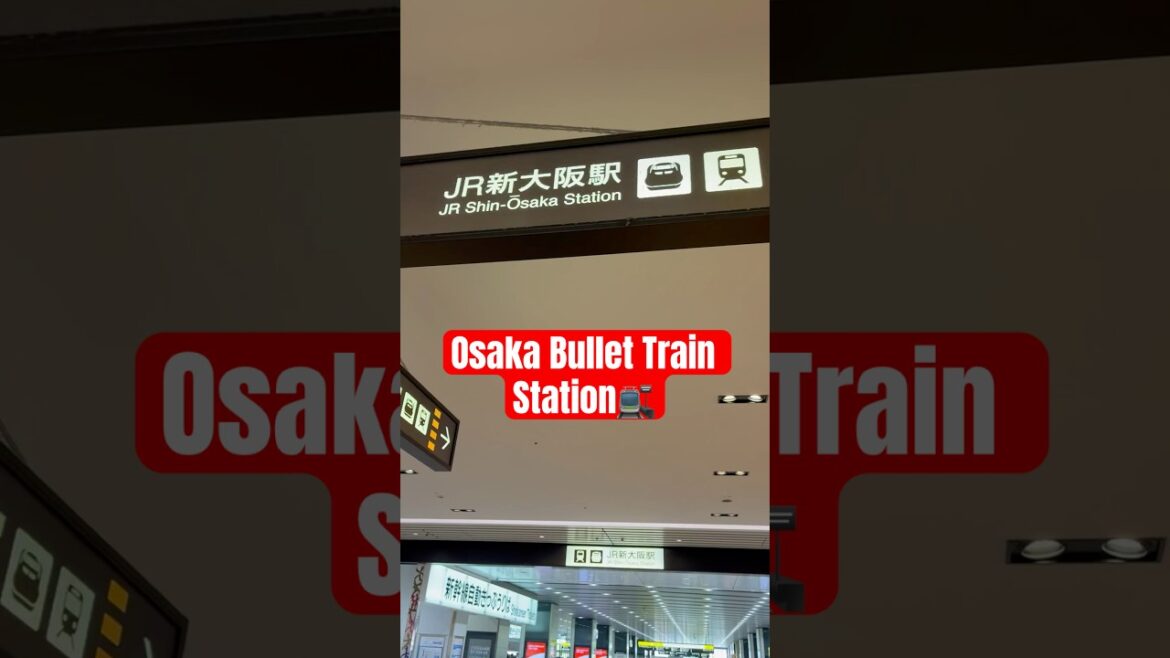 Shinkansen Station 🚉 Walkthrough – Inside Shin-Osaka #youtube #shorts #ytshorts #shinkansen #viral