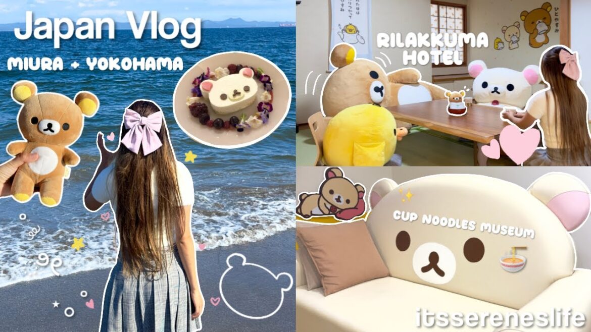 Japan vlog 🌊🍜 | overnight stay in Miura, THE Rilakkuma Hotel, a day in Yokohama, Cup Noodles Museum