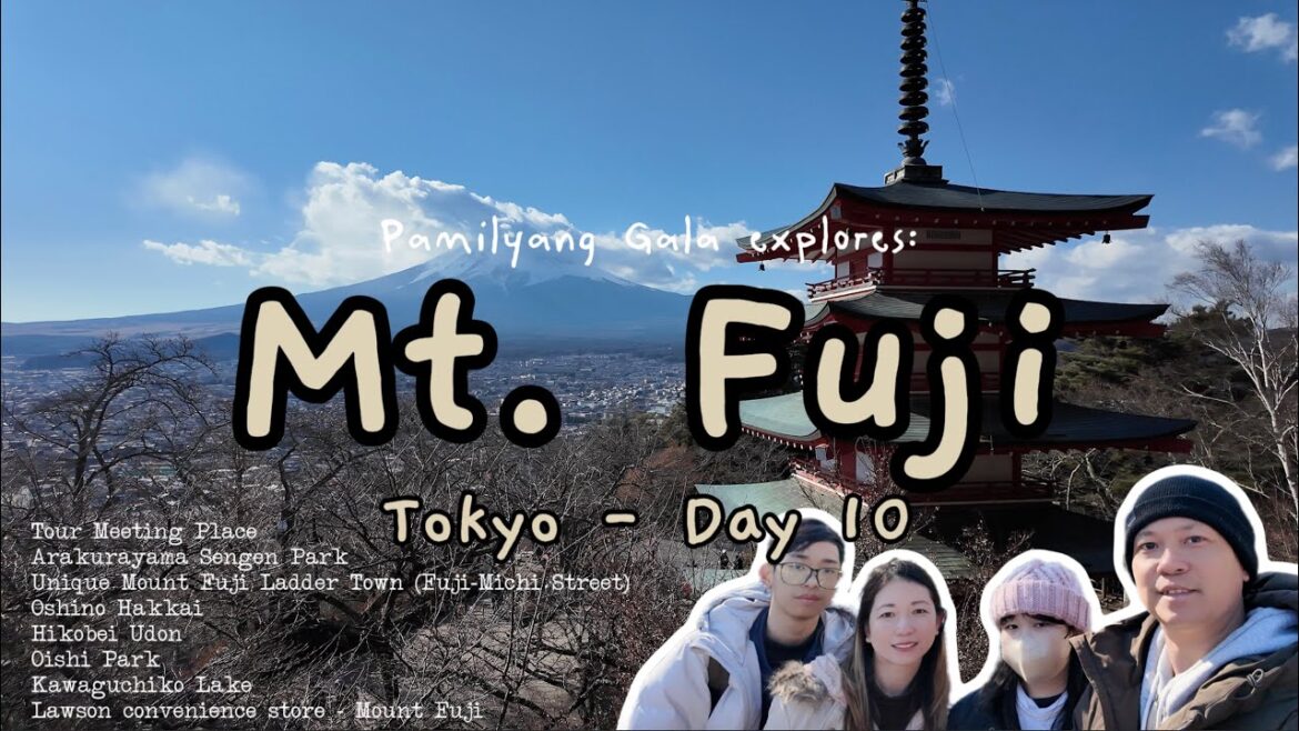 Mt Fuji Tour 2025 VLOG Day 10 – Arakurayama Oshino Hakkai Oishi Park Lake Kawaguchiko Hikobei Udon Mt Fuji Tour 2025 VLOG Day 10 - Arakurayama Oshino Hakkai Oishi Park Lake Kawaguchiko Hikobei Udon