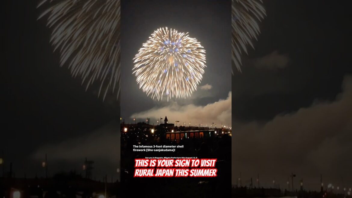 This is your sign to visit Nagaoka, Niigata Prefecture (Japan) this summer! #hanabi #fireworks
