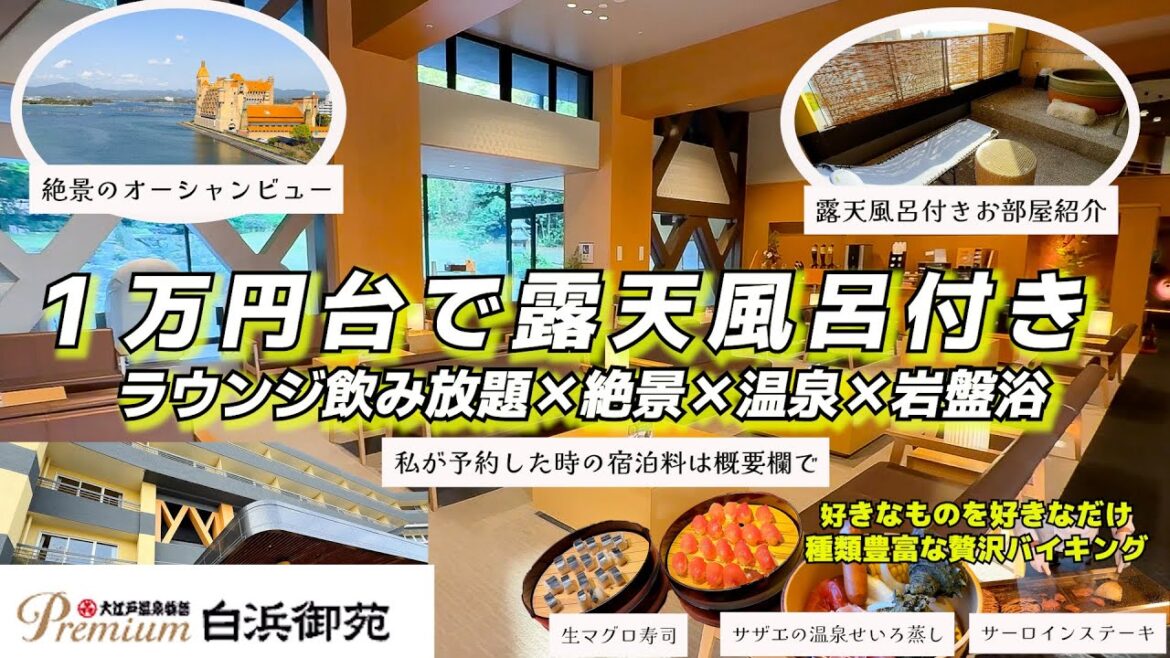 【ホテル超詳細レビュー】食事・温泉・景色、全部ありでこの値段？大江戸温泉物語Premium 白浜御苑の１泊２日宿泊記