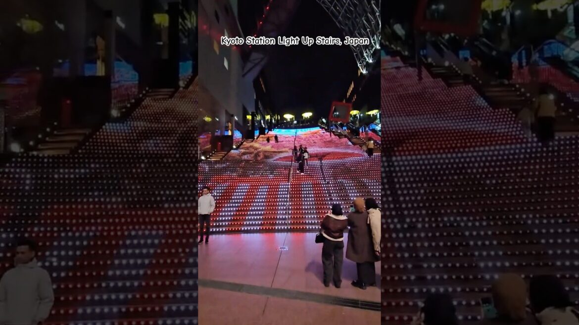 amazing Kyoto Station Light Up Stairs, Travel to Japan #shorts #short @amazing.videos67 amazing Kyoto Station Light Up Stairs, Travel to Japan #shorts #short @amazing.videos67