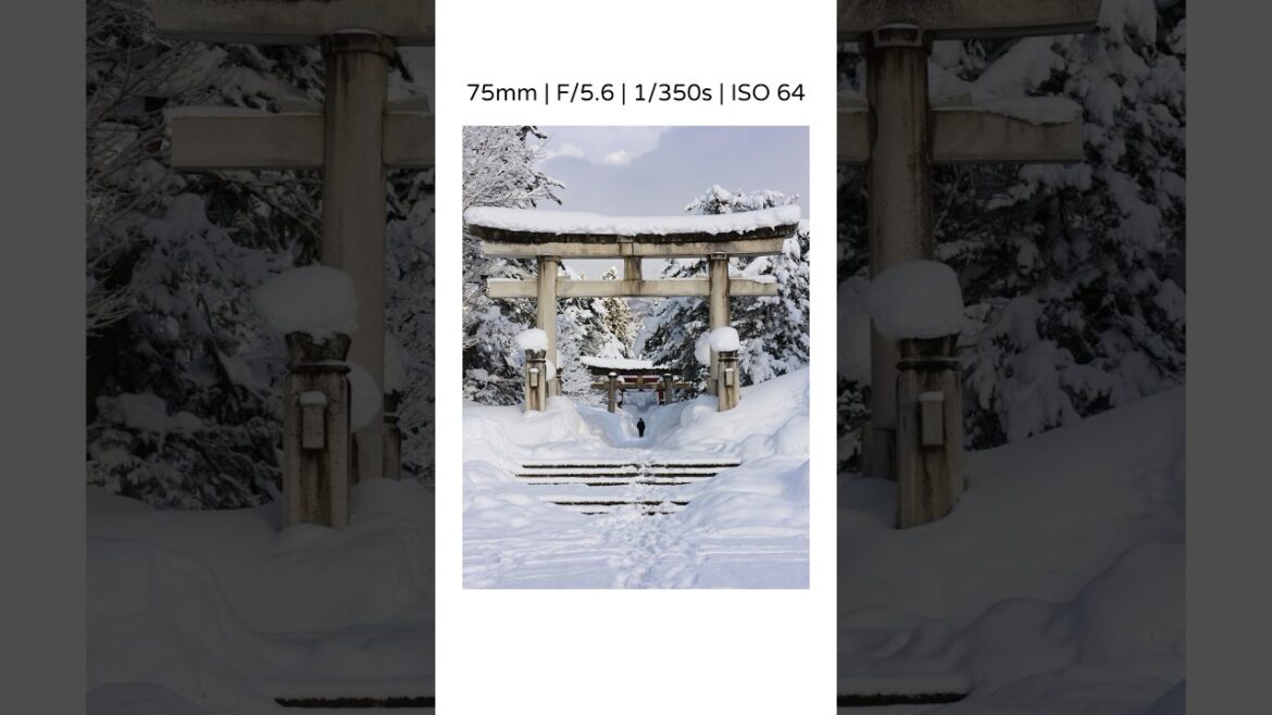 Photographing #Shrine Buried in Thick #Winter Snow at #Aomori, #Japan with 100MP #hasselblad #camera