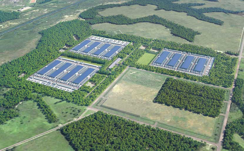 Simulated rendering of the future Hokkaido Tomakomai AI Data Center