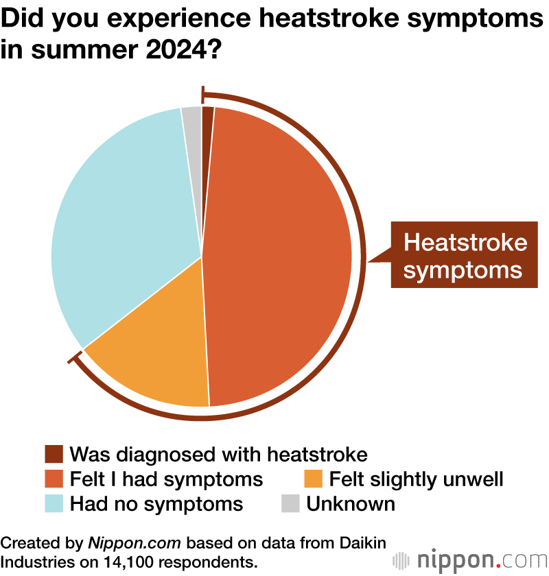 Did you experience heatstroke symptoms in summer 2024?