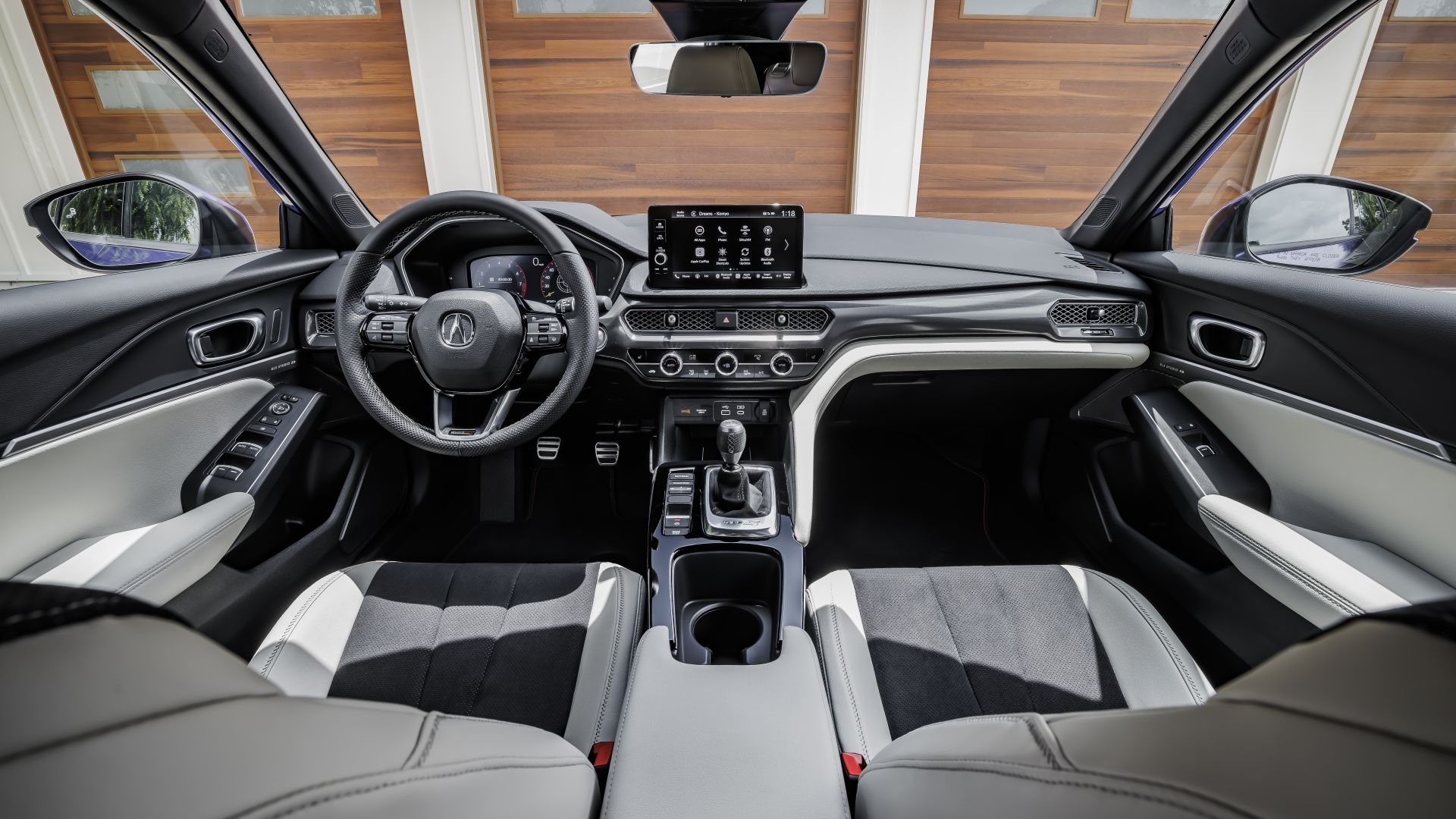 Interior shot of the dashboard in a 2024 Acura Integra Type S