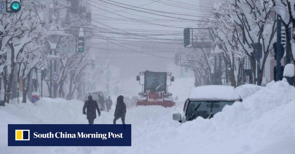 From mild to wild: record snowfall buries northern Japan