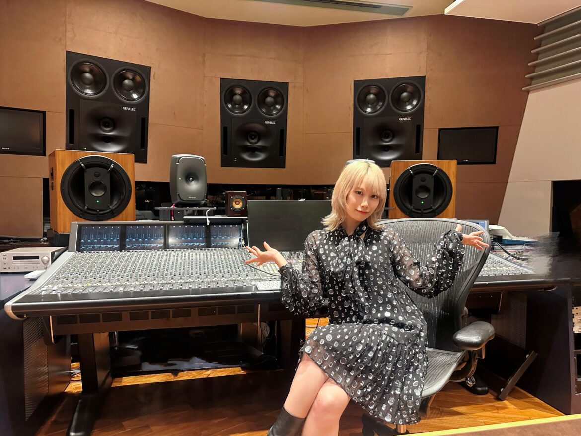 Sasaki Rico in the recording studio