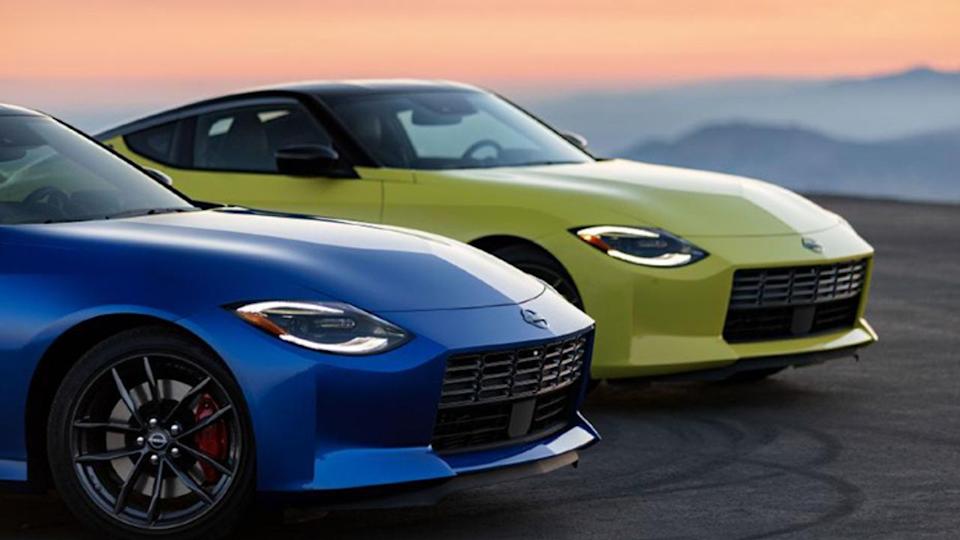 Two 2023 Nissan Z - Sport Cars at Sunset