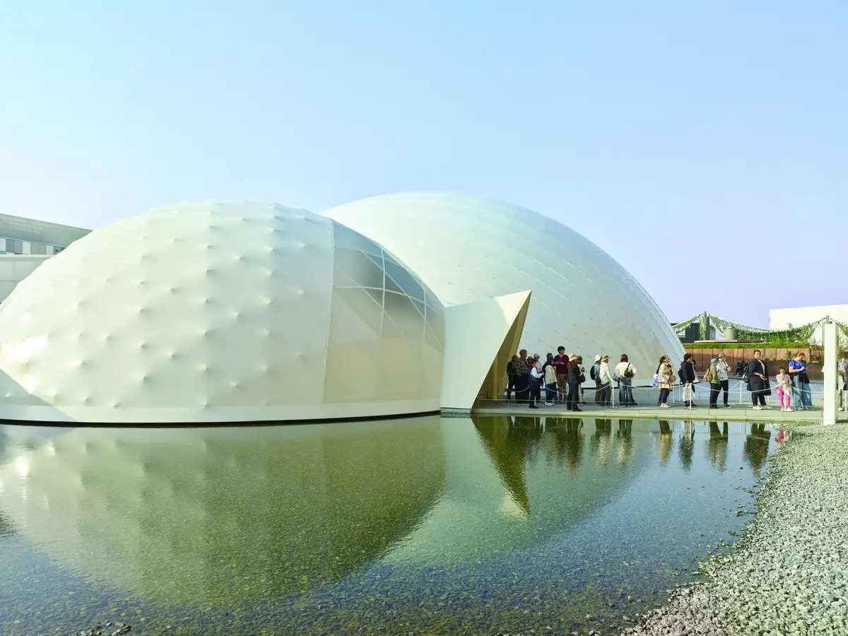 Blue Ocean Dome at 2025 World Expo in Osaka.