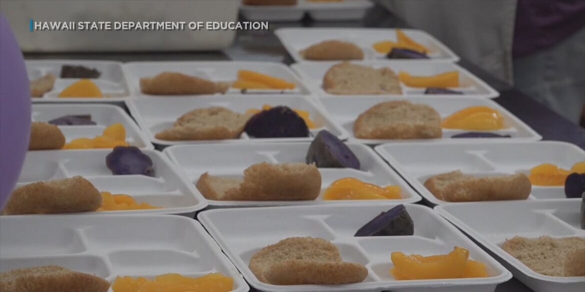 Hawaii public schools serve up Okinawan sweet potato for lunch