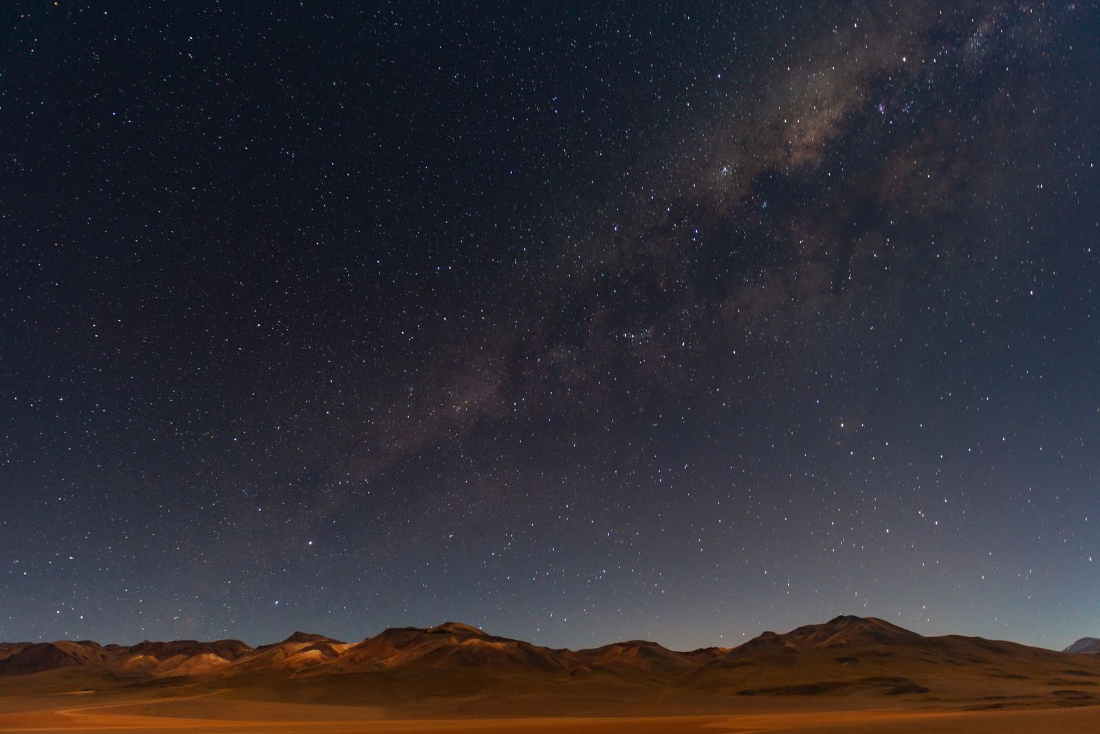 Image may contain Nature Night Outdoors Scenery and Starry Sky