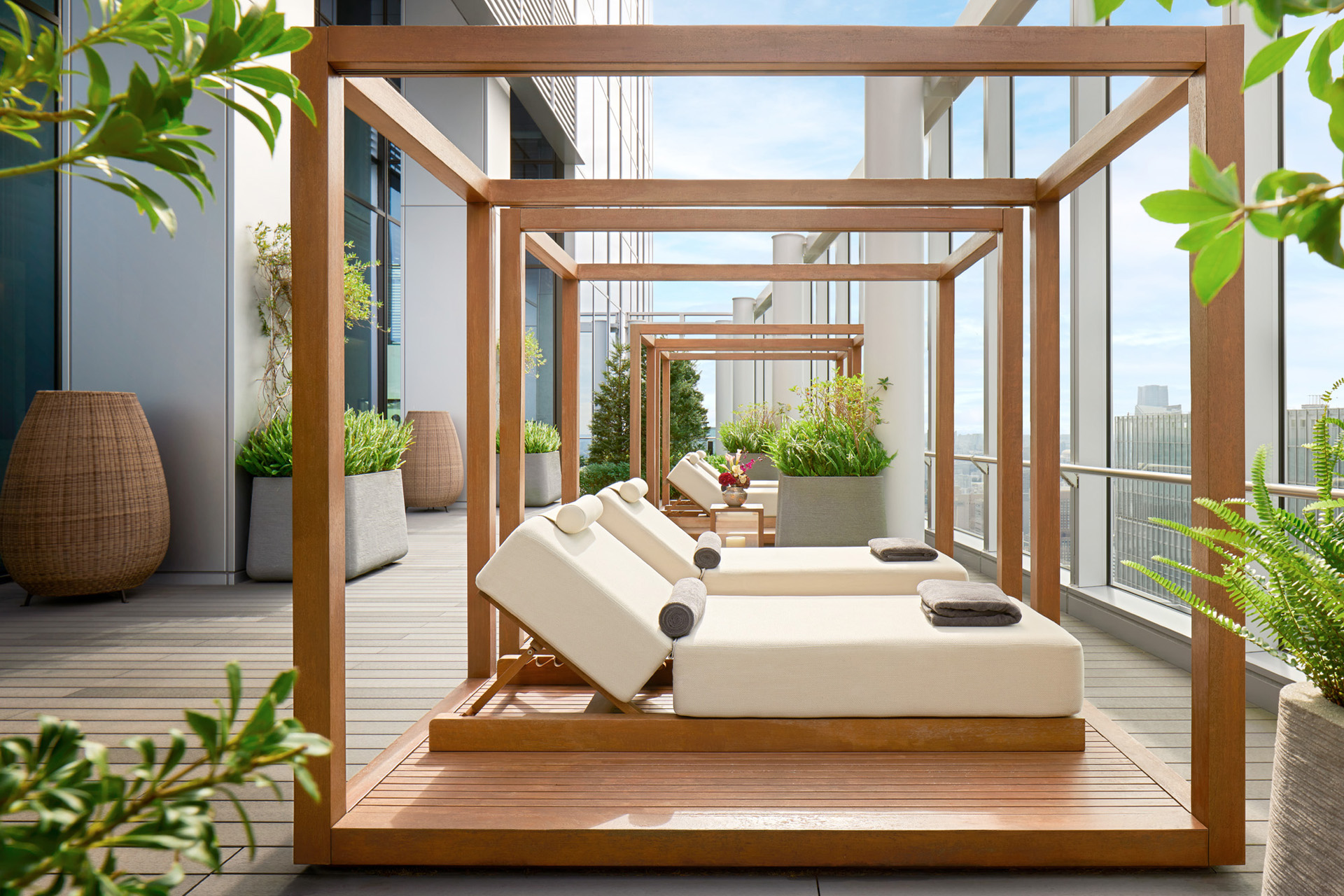 The spa terrace at Bulgari Hotel Tokyo