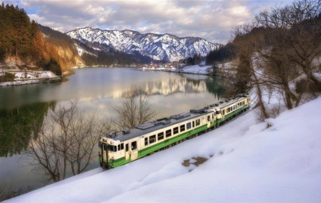 A train in Japan. PHOTO COURTESY OF JNTO