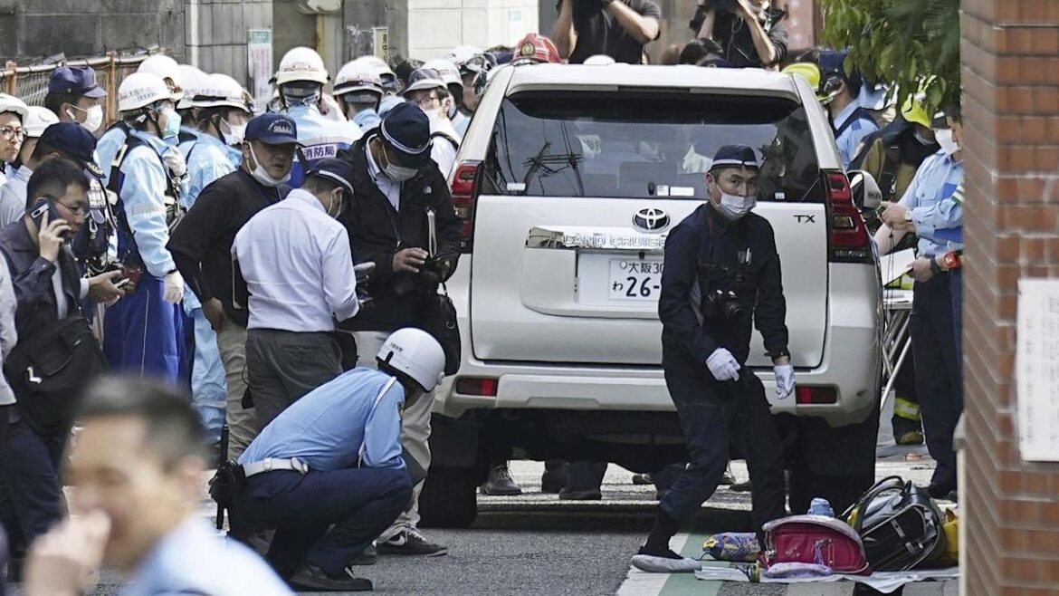 Man rams children with car in Japan, injuring eight
