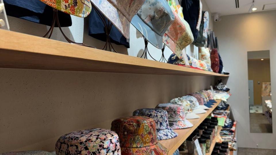 Kimono Reborn Tokyo sells a wide range of products, including bucket hats. - Kimono Reborn Tokyo