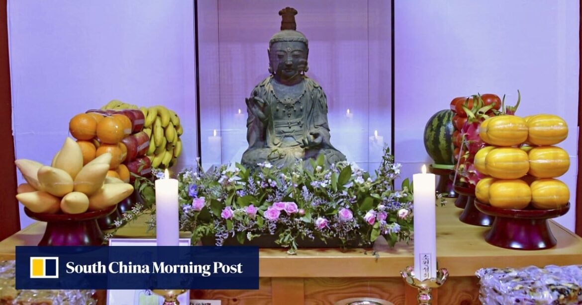 Buddhist statue stolen from Japanese temple returned from South Korea after 13 years Buddhist statue stolen from Japanese temple returned from South Korea after 13 years