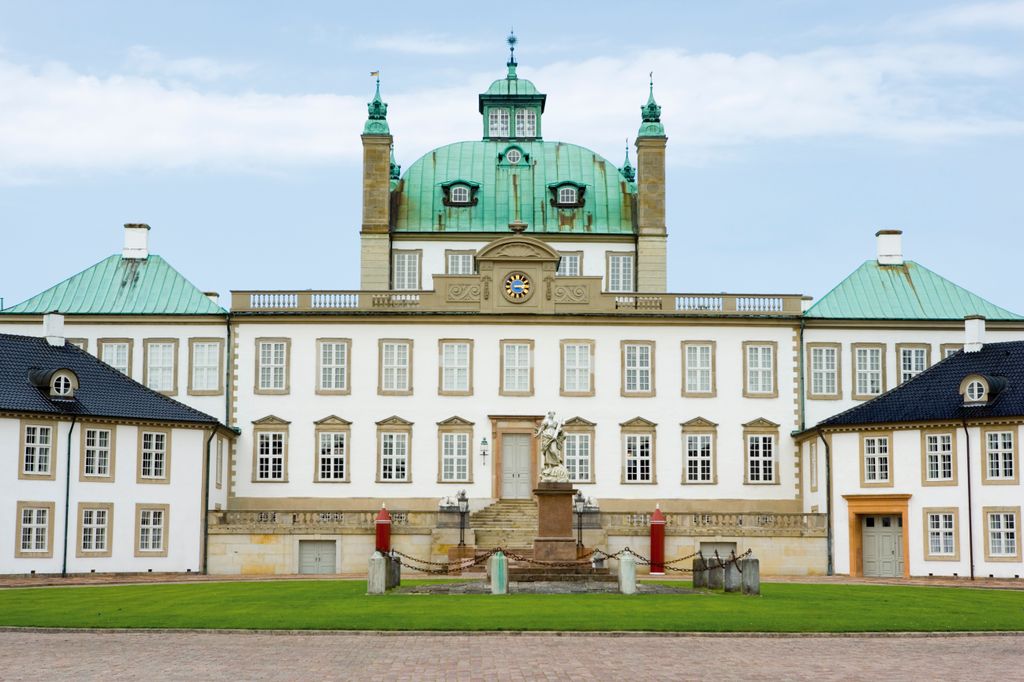Exterior of Fredensborg Palace in Denmark