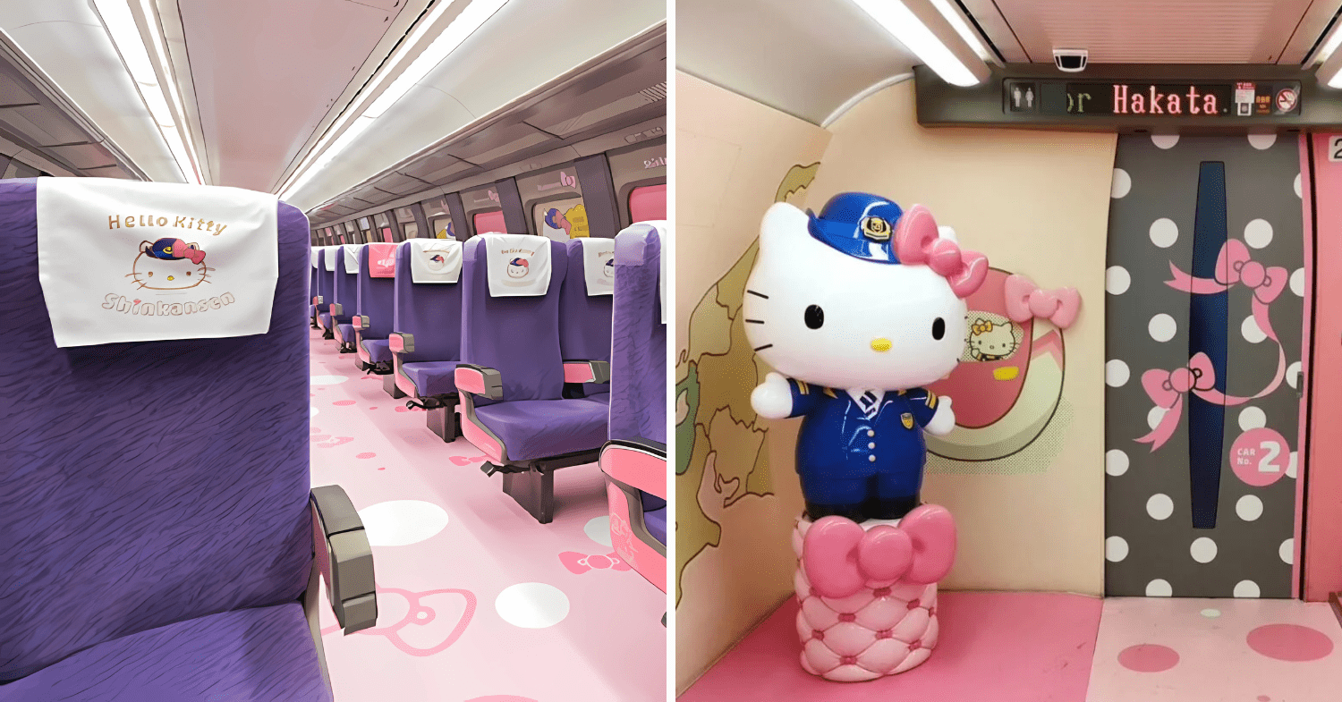 hello kitty train seats