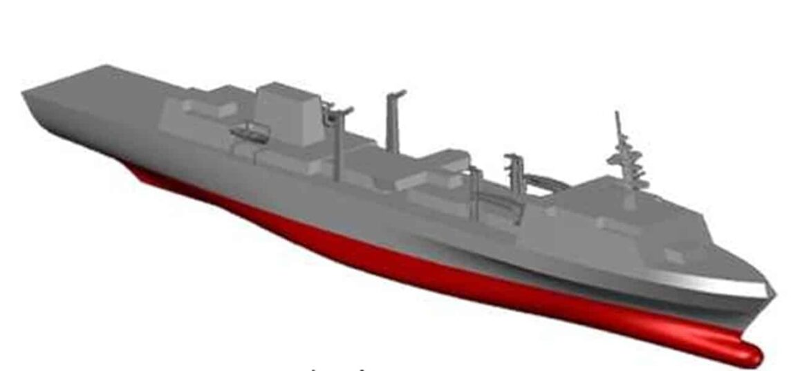 Japan awards MHI $493 a new 14,500-tonne replenishment ship and Two FFMs