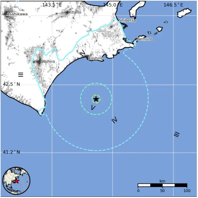 m6.1 earthquake hokkaido japan on may 31 2025 usgs epe