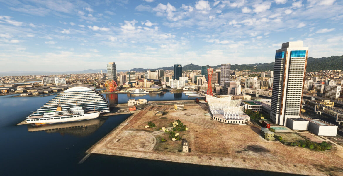 SamScene3D Releases Japan Kobe Kyoto City for MSFS