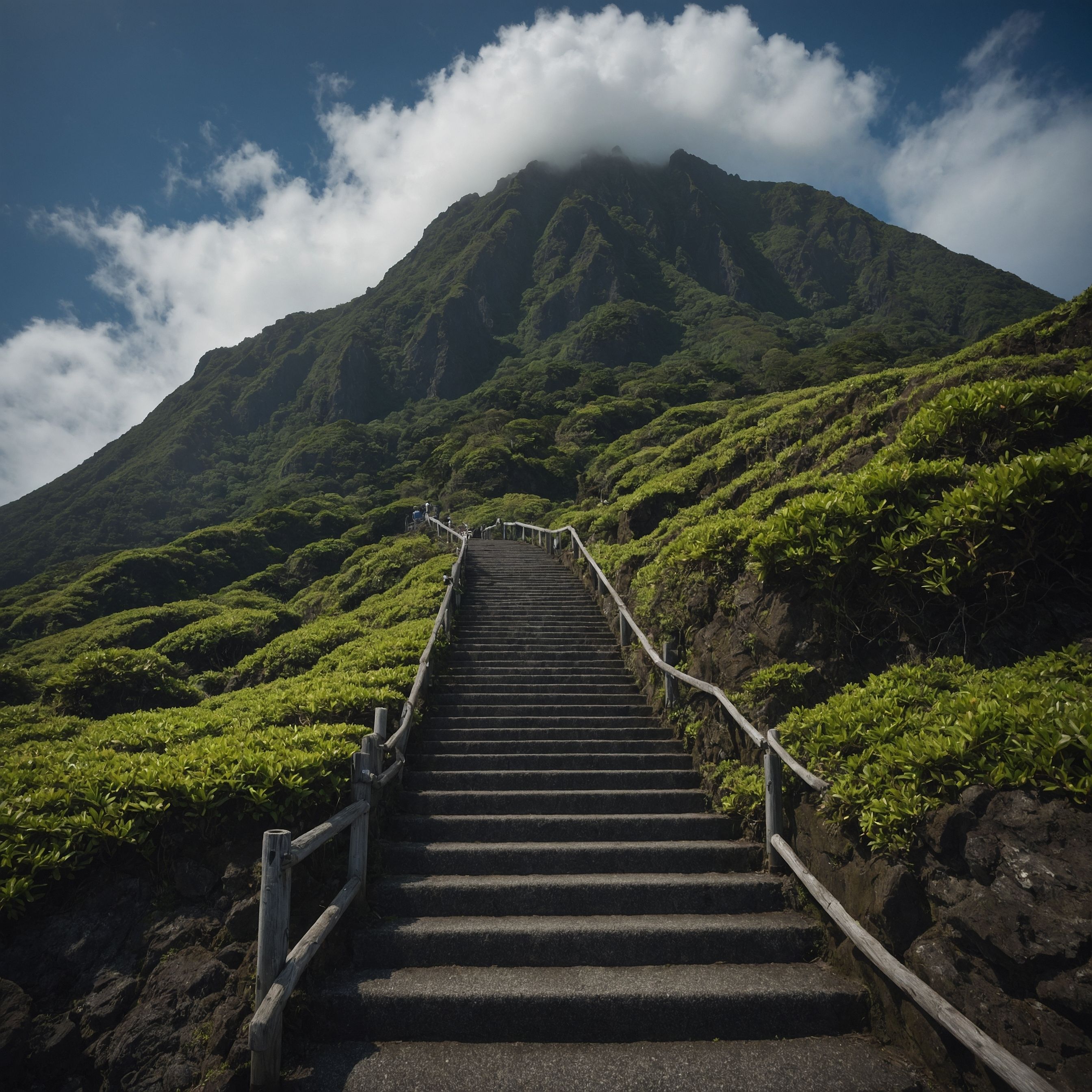 Aogashima Island, located in the Tokyo Prefecture, is a small volcanic island in the Philippine Sea