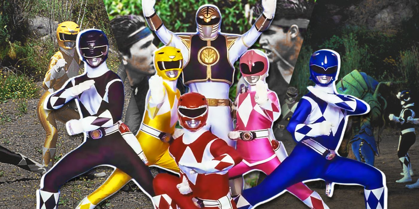 Split image of Mighty Morphin Power Ranger