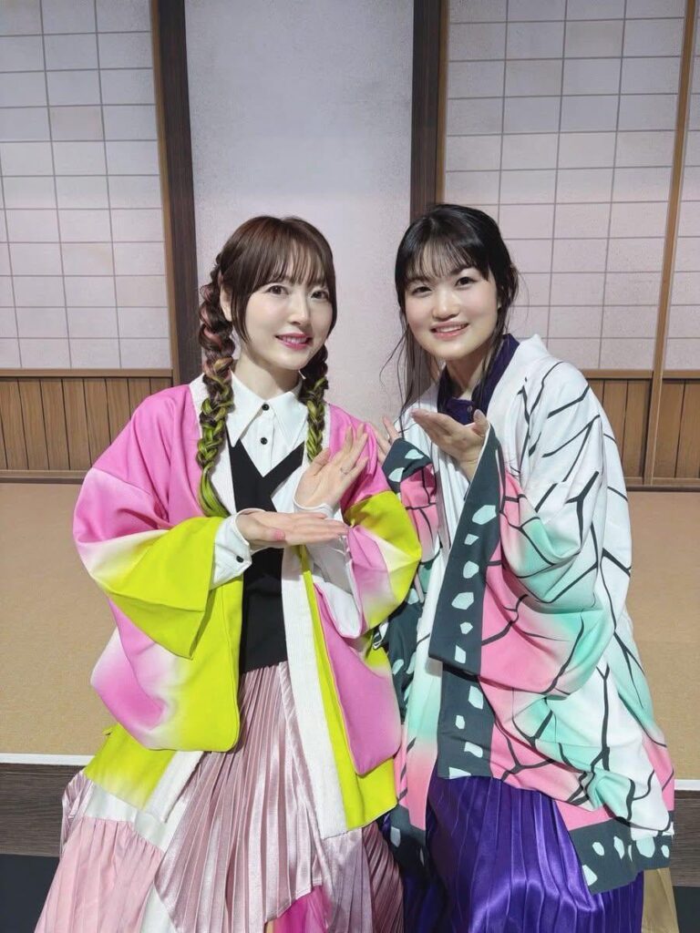 Kana Hanazawa & Saori Hayami at the Demon Slayer Banquet