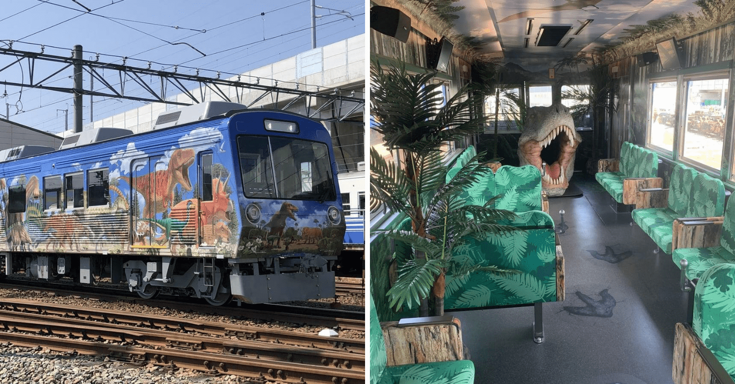 themed train japan dinosaur