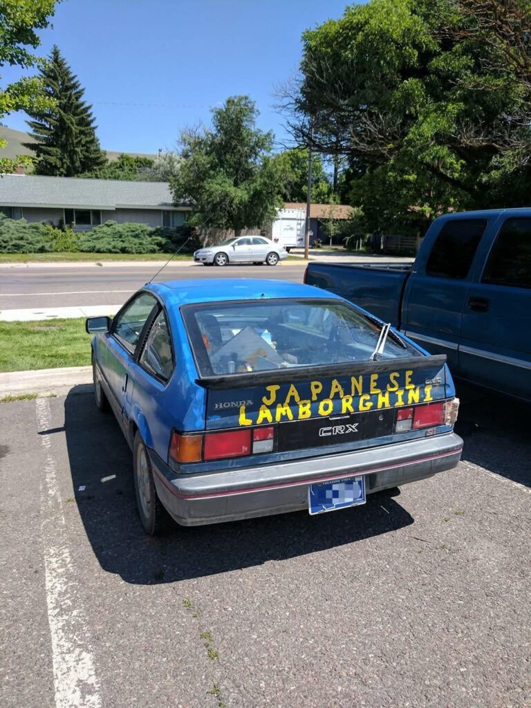 Japanese Lamborghini spotted in Montana