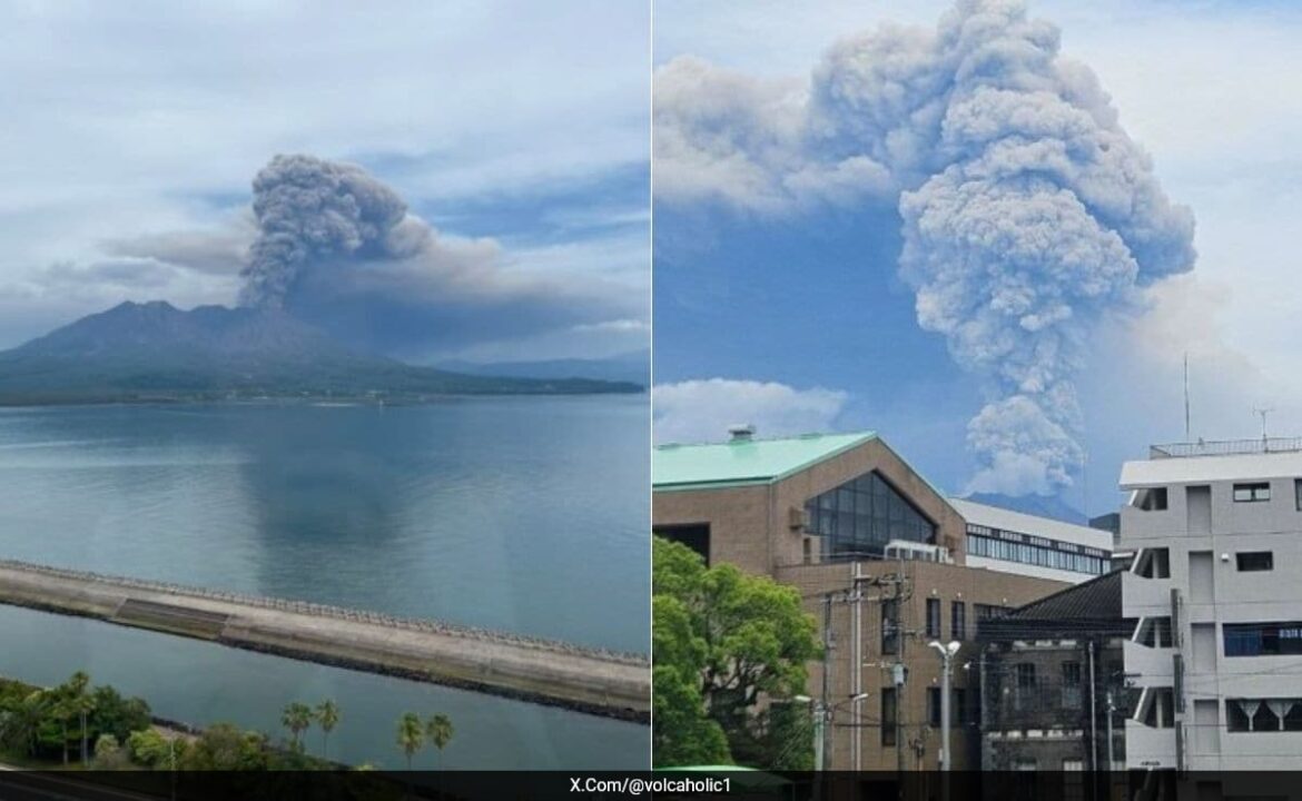 Japan's Sakurajima Volcano Erupts, Sending Ash Plume 3,000 Metres Into The Sky